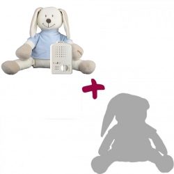    Doodoo Kék Nyuszi + tartalék plüss a csomagban baba altató játék