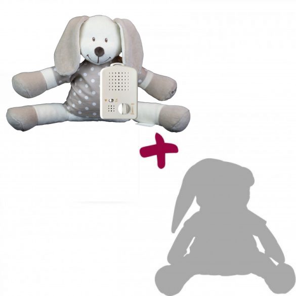  Doodoo Pöttyös Nyuszi + tartalék plüss a csomagban baba altató játék