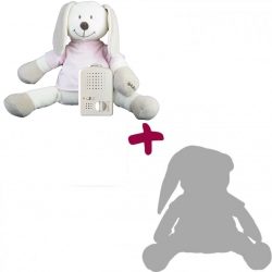    ELŐRENDELHETŐ Doodoo Rózsaszín Nyuszi + tartalék plüss a csomagban baba altató játék Érkezés: 2023 November 20