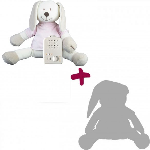  Doodoo Rózsaszín Nyuszi + tartalék plüss a csomagban baba altató játék