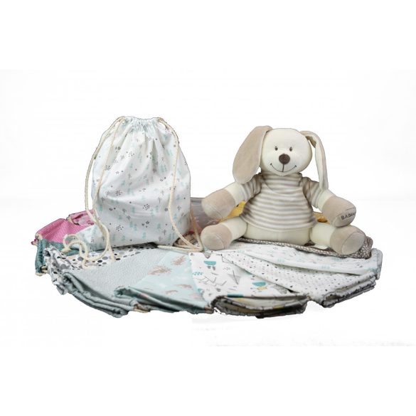  Doodoo Rózsaszín Nyuszi + tartalék plüss a csomagban baba altató játék