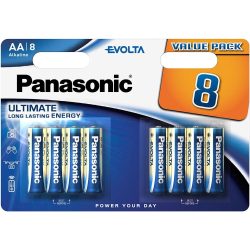 8 db-os Panasonic Evolta AA elem