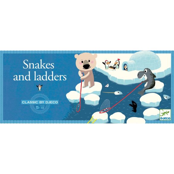 Társasjáték klasszikus - Kígyók és létrák - Snake and ladders
