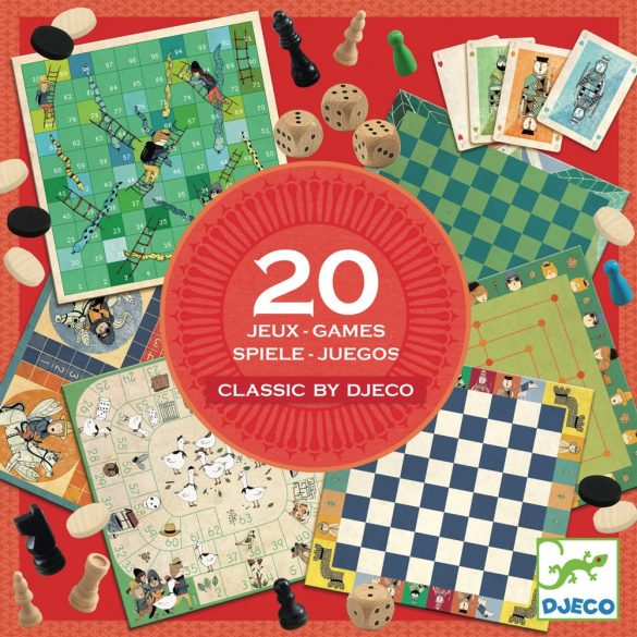 Társasjáték klasszikus - Classic box - 20 játék