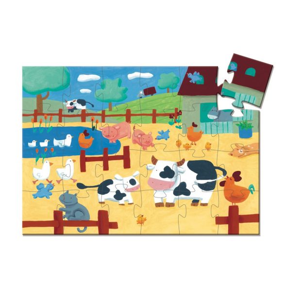 Formadobozos puzzle - Bocik és tehenek - The cows on the farm