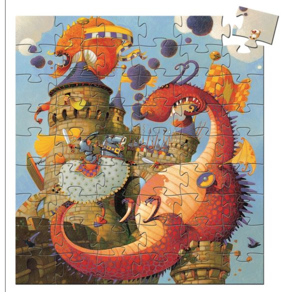 Formadobozos puzzle - Vaillant és a sárkány - Vaillant and the dragon