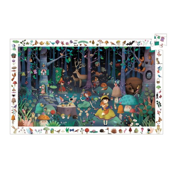 Megfigyeltető puzzle - Elvarázsolt erdő, 100 db-os - Enchanted Forest
