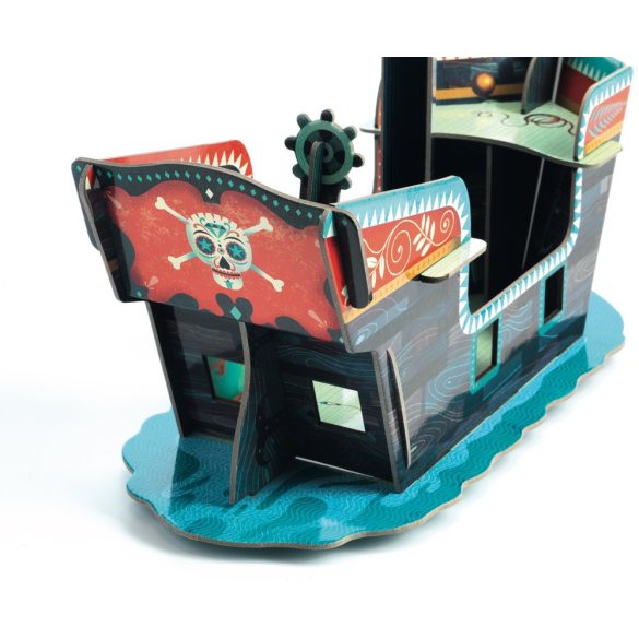 Építőjáték - Kalózhajó 3D - Pirate boat 3D