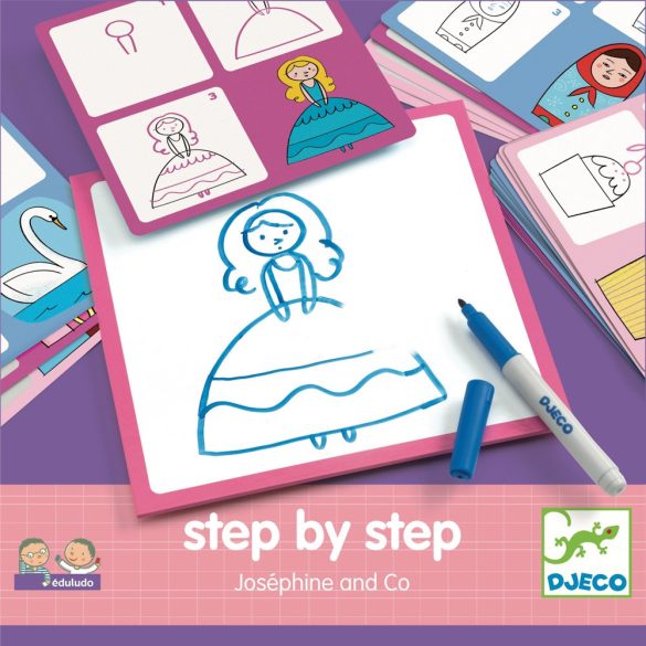 Rajzolás lépésről lépésre - Hercegnő - Step by step Joséphine and Co