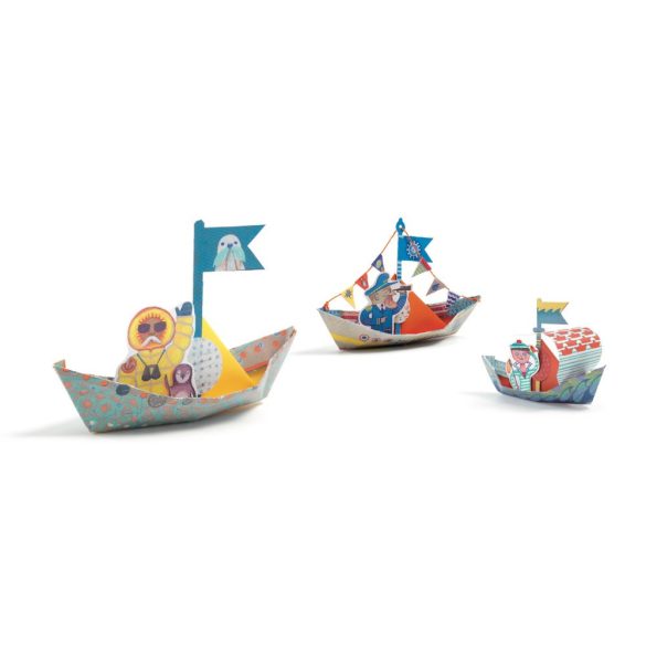 Origami - Papírcsónak - Floating boats