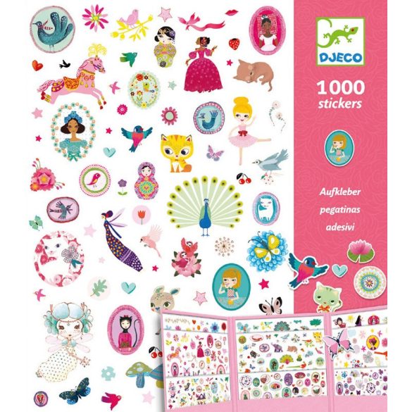 Matricák - 1001 matrica  -  1000 stickers for girls