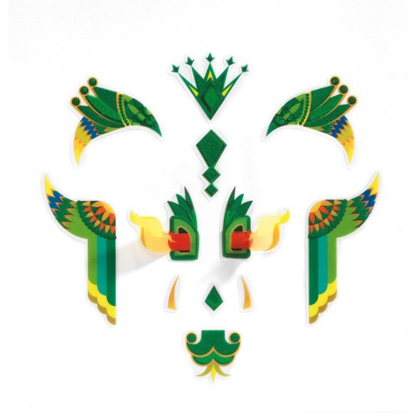 Arc dekoráló matrica - Sárkány - Dragon